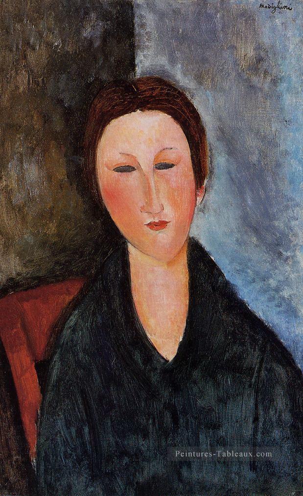 buste d’une jeune femme mademoiselle marthe Amedeo Modigliani Peintures à l'huile